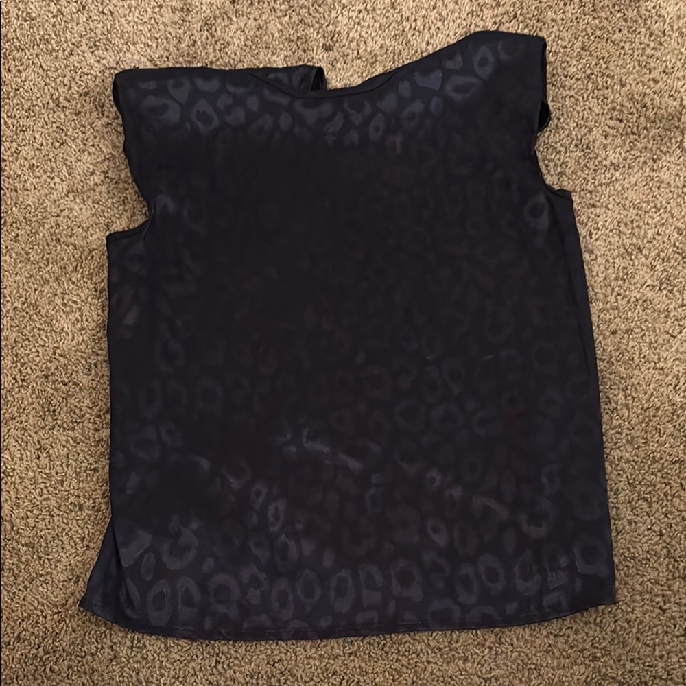 SHEIN Black Patterned Sleeveless Top